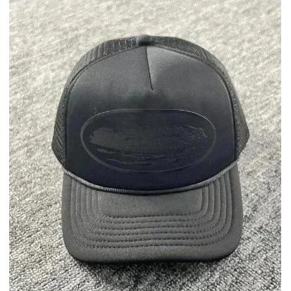 Other Black Trucker Hat with Embossed Oval Logo Black - 1