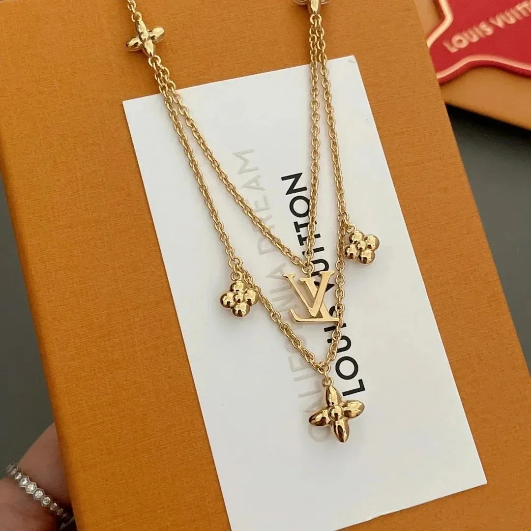 Louis Vuitton Louis Vuitton Monogram 21 Gold Chain Necklace Gold