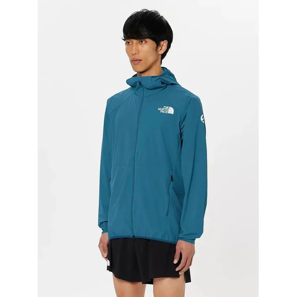 The North Face The North Face Expedition Swirl Hooded Jacket Teal Outerwear Blue - 1