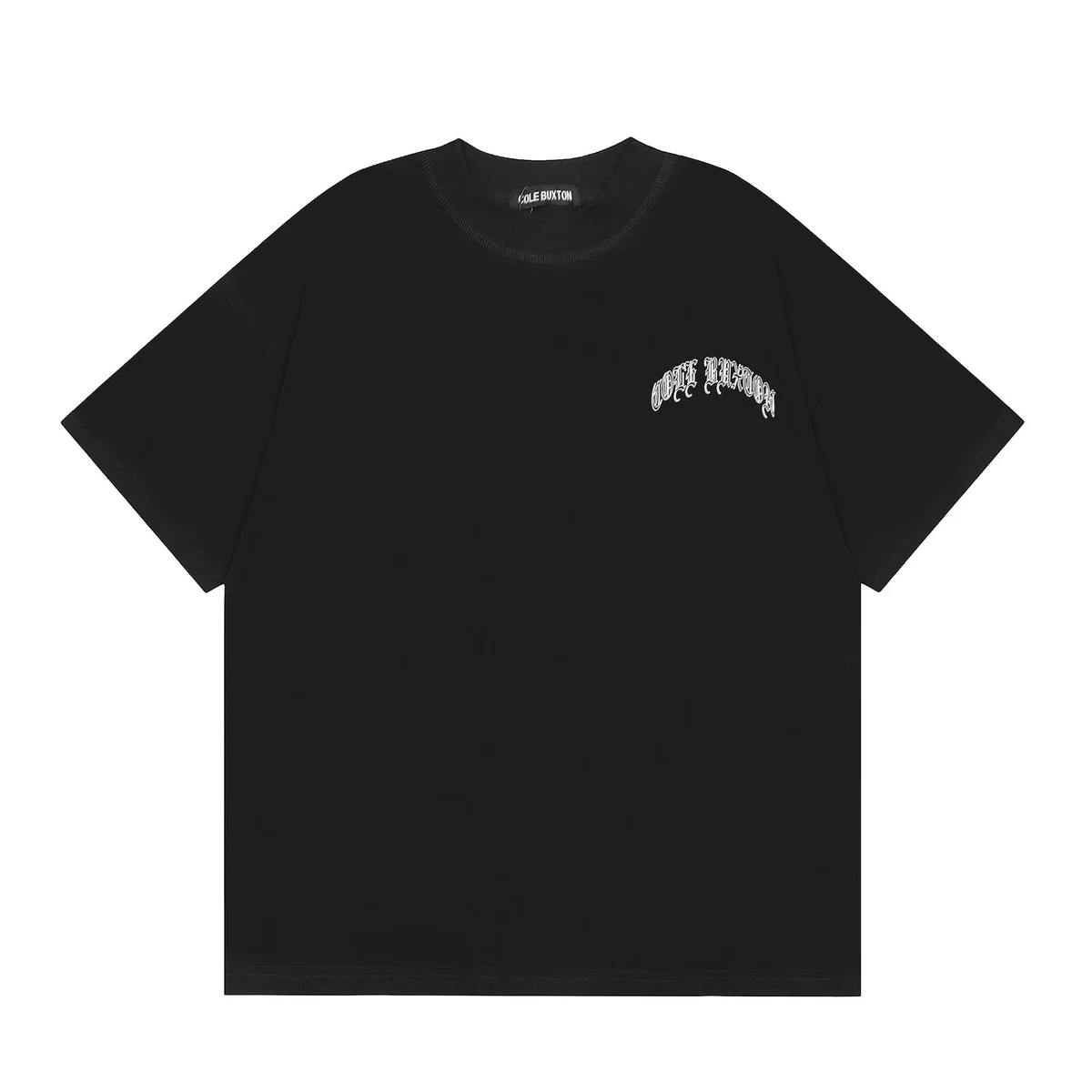 Cole Buxton Cole Buxton Black 'White Buxton' T-Shirt Black - 1