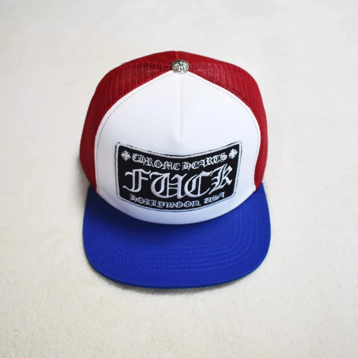 Chrome Hearts Chrome Hearts F*CK Trucker Cap Red/White/Blue Red - 1