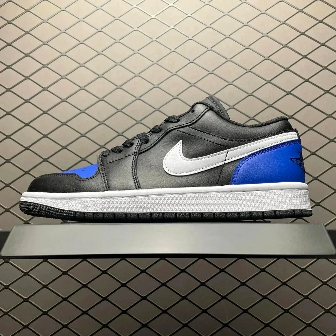 Nike Nike Air Jordan 1 Low Black/White/Royal Blue Sneakers Black - 1