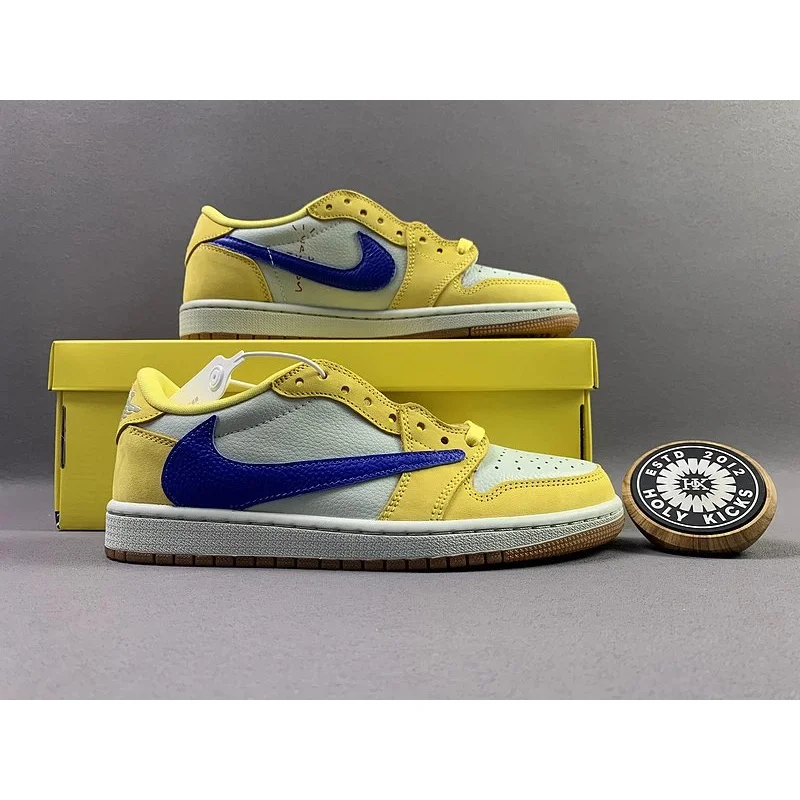 Jordan Jordan Air Jordan 1 Low Yellow/Blue Sneakers Yellow
