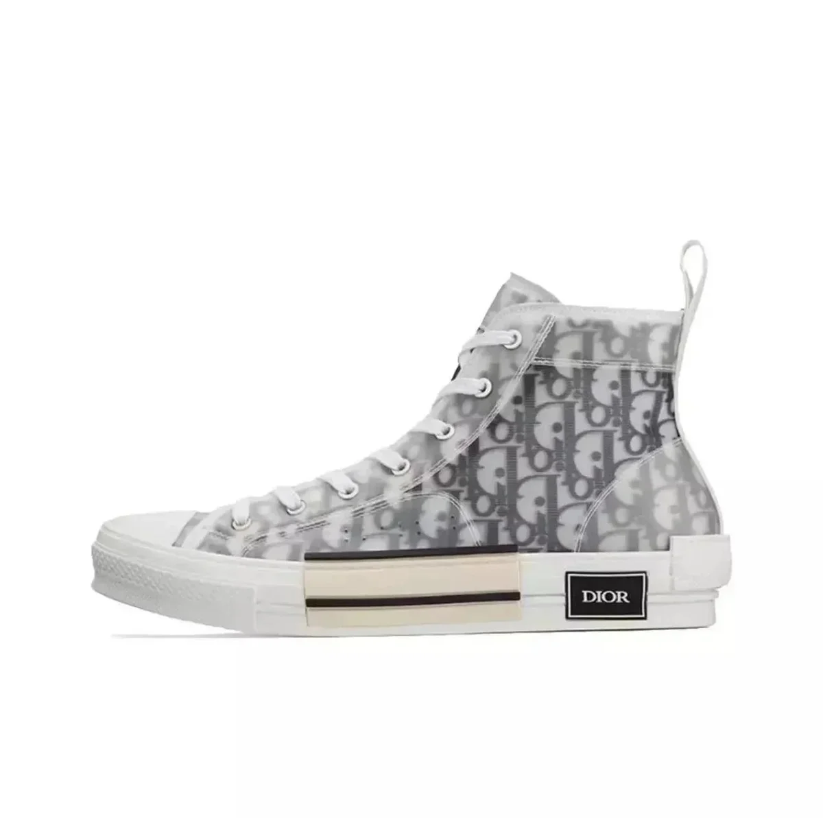 Dior Dior B23 High-Top Grey Monogram Sneaker Grey