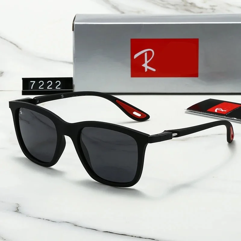 Ray-Ban Ray-Ban Clubmaster Polarized Sunglasses Black Red Black - 1