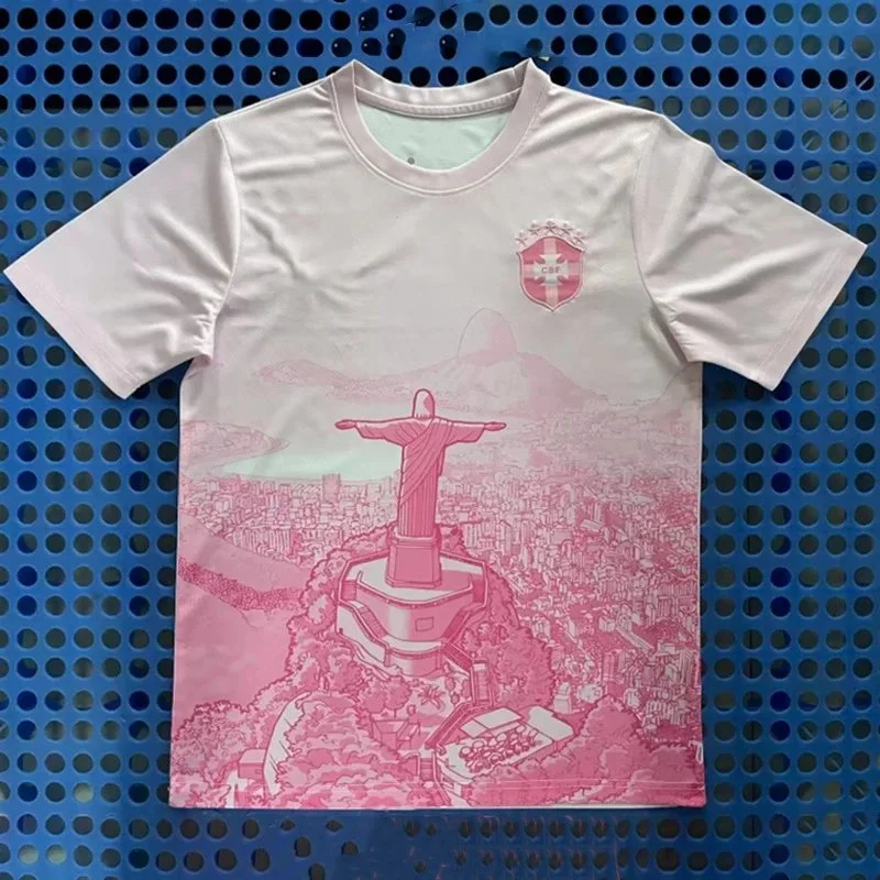 Other Brazil Pink Christ the Redeemer T-Shirt Pink - 1