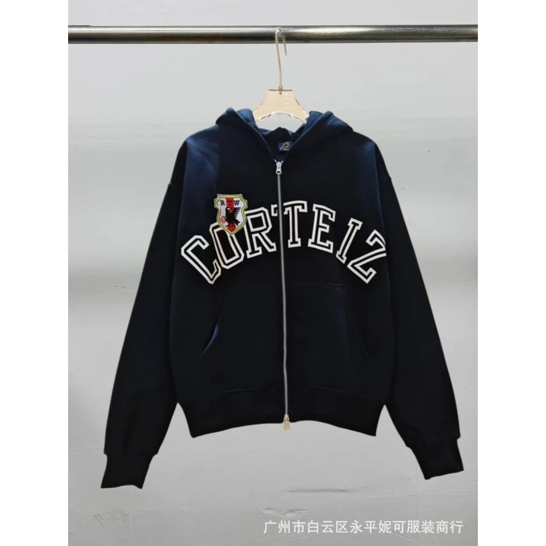 Corteiz Corteiz RTW Navy Zip-Up Hoodie Navy - 1