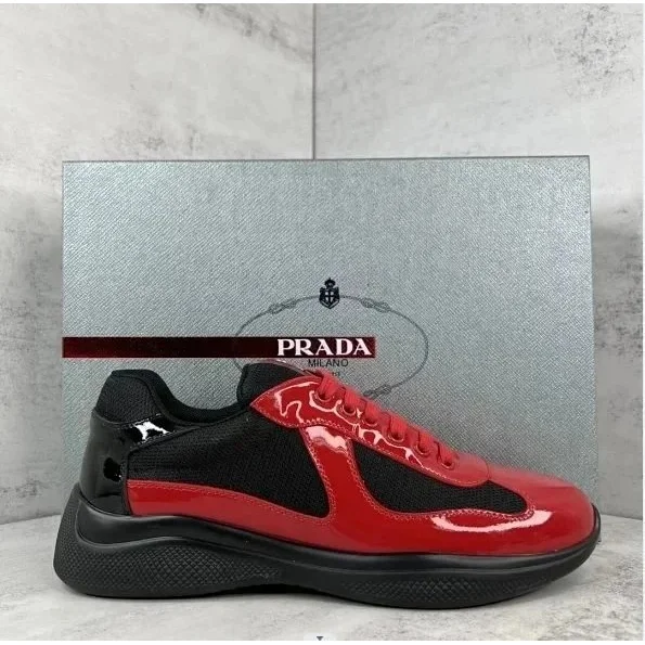 Prada Prada Red & Black Sneakers Red - 1