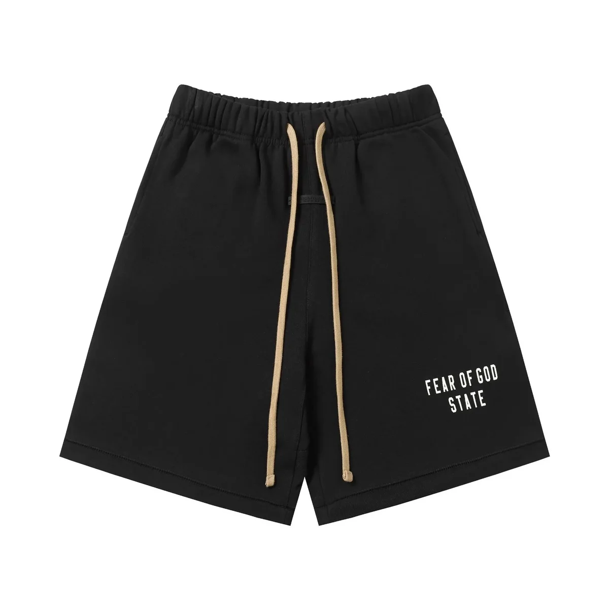 Fear of God Fear of God Essentials Black 'FEAR OF GOD STATE' Shorts Black - 1