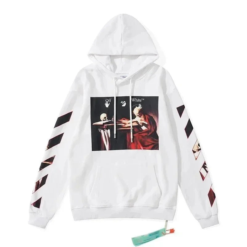 Off-White Off-White OFF-16 Hoodie with Art Print White - 1