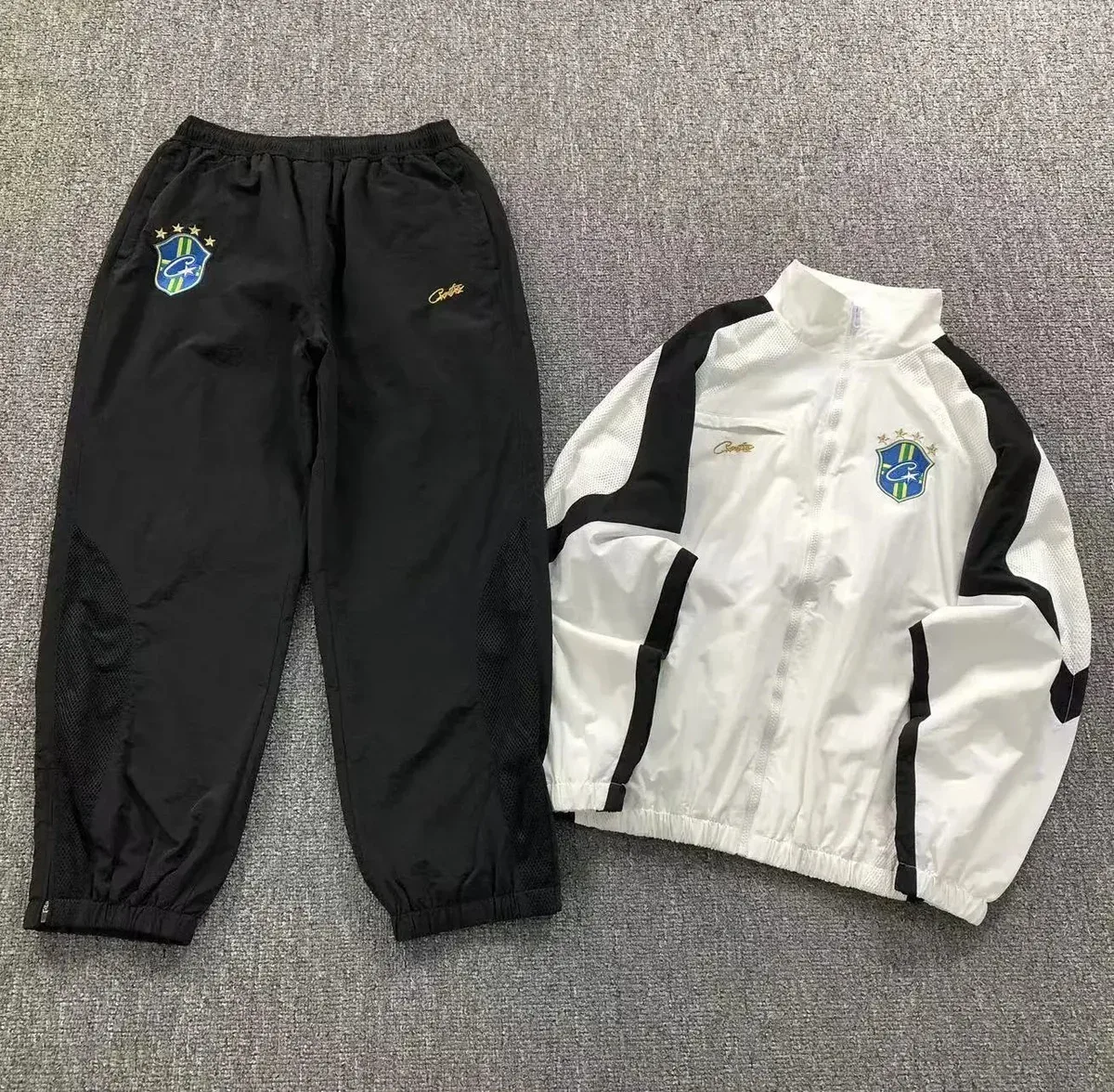 Nike Nike Brazil National Team Tracksuit White/Black Set Black
