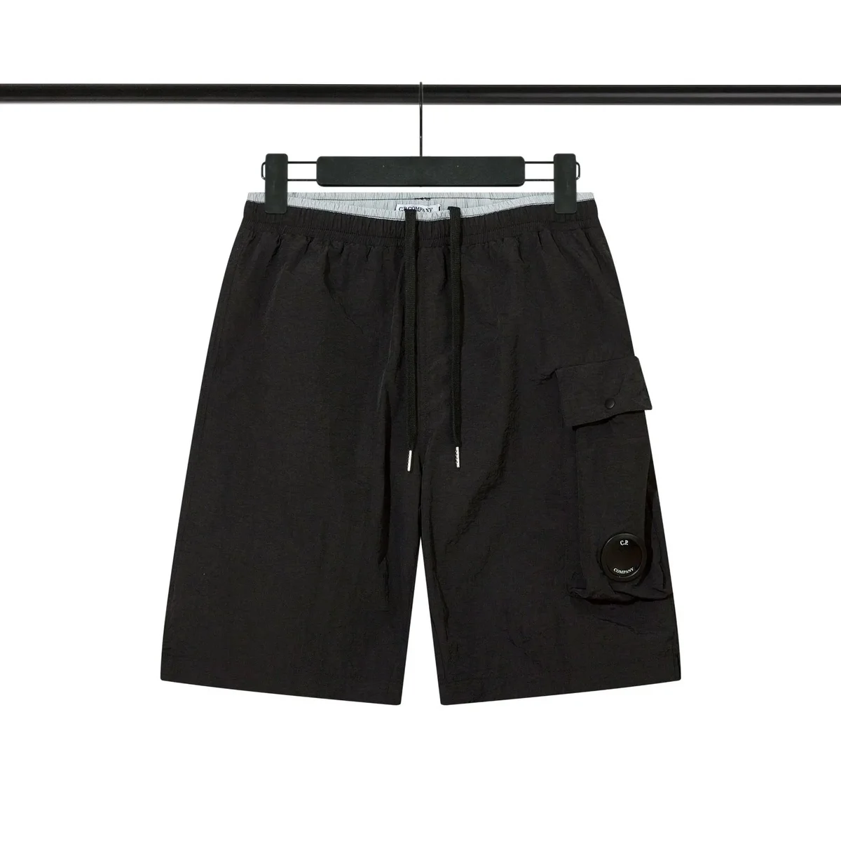 CP Company CP Company Black Drawstring Cargo Shorts Black