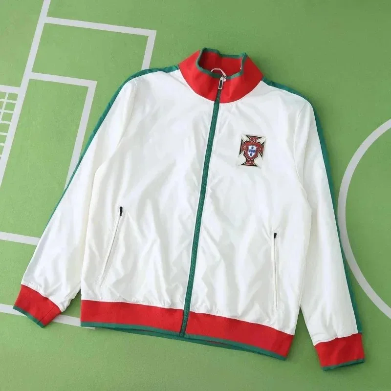 Other White & Green Portugal Football Jacket White - 1