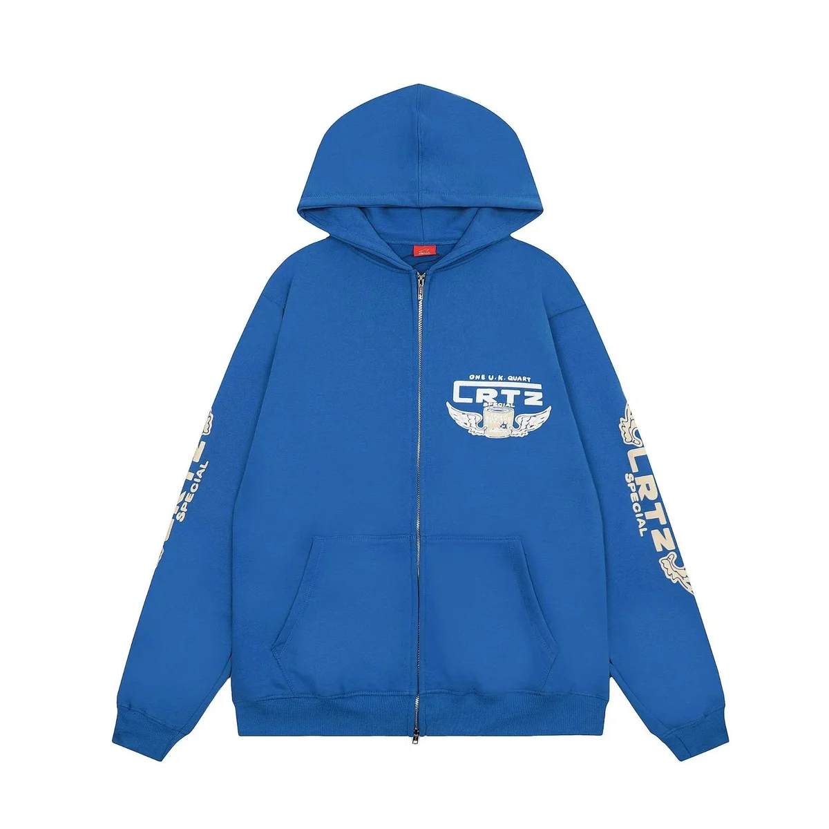 Corteiz Corteiz CRTZ Zip-Up Hoodie Blue Blue - 1