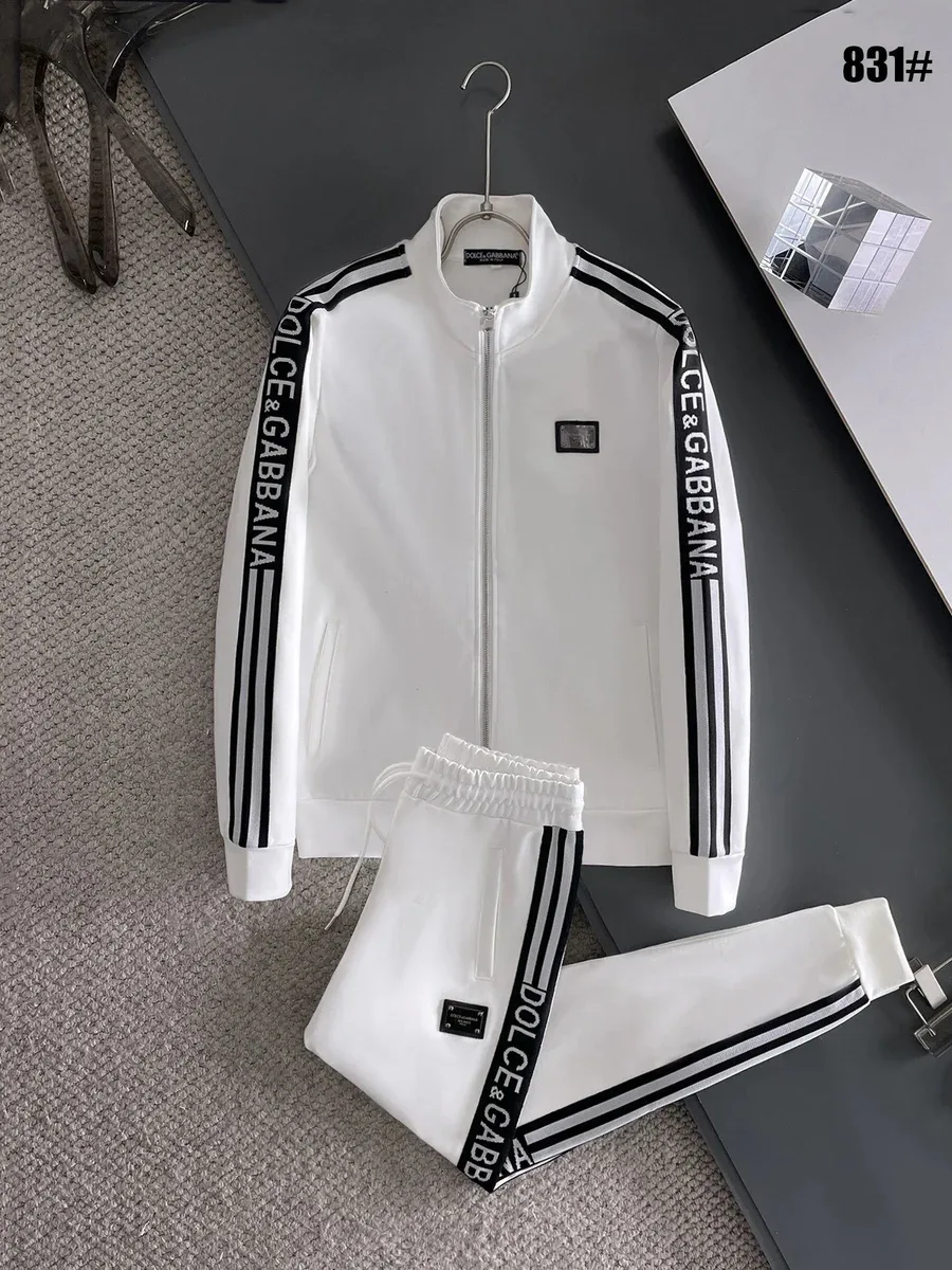 Dolce & Gabbana Dolce & Gabbana DG White/Black Tracksuit Set White