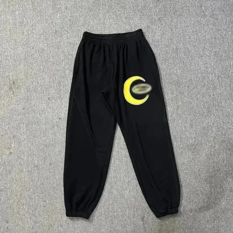 Travis Scott Cactus Jack Black Moon Logo Sweatpants Black