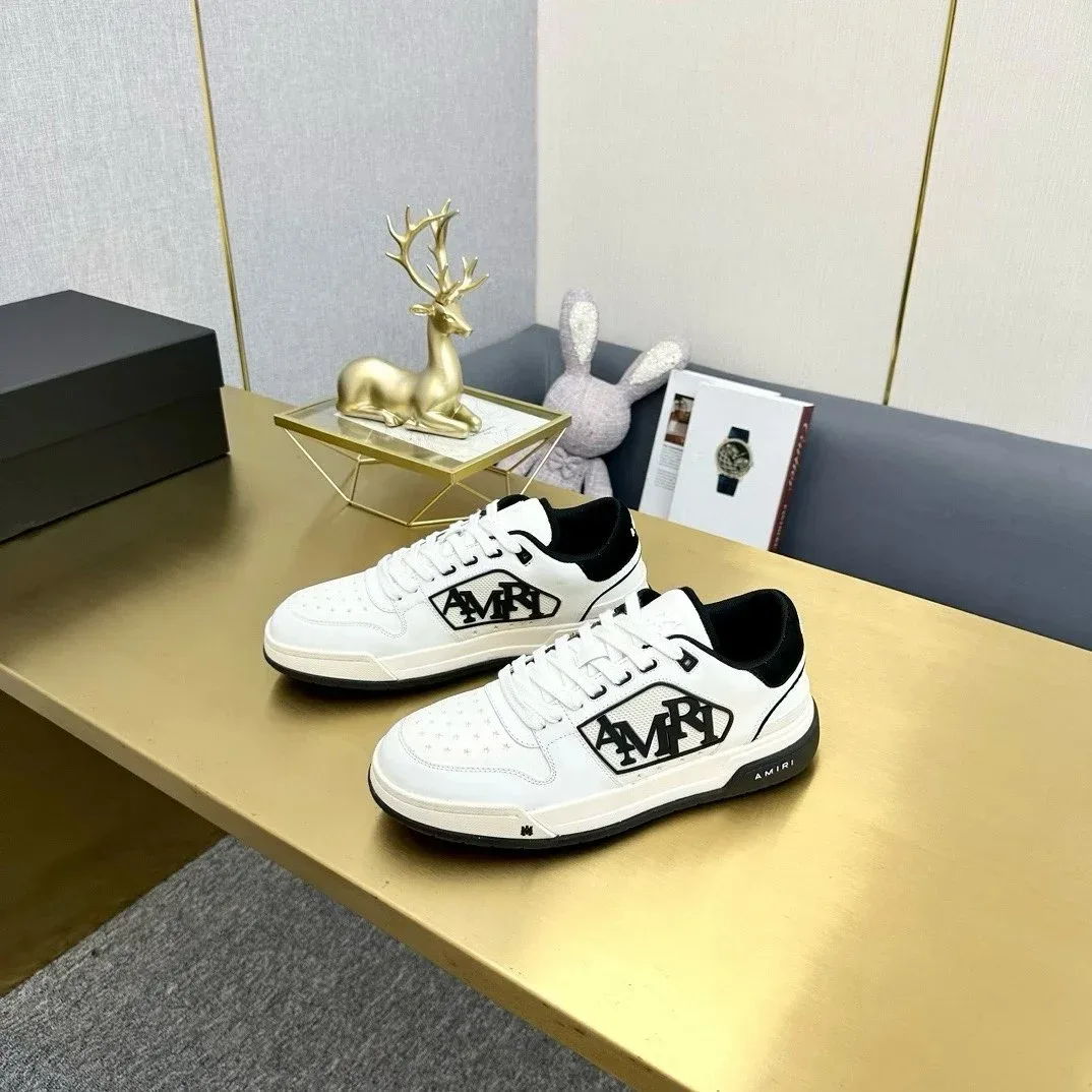 Amiri Amiri White/Black Logo Sneakers White
