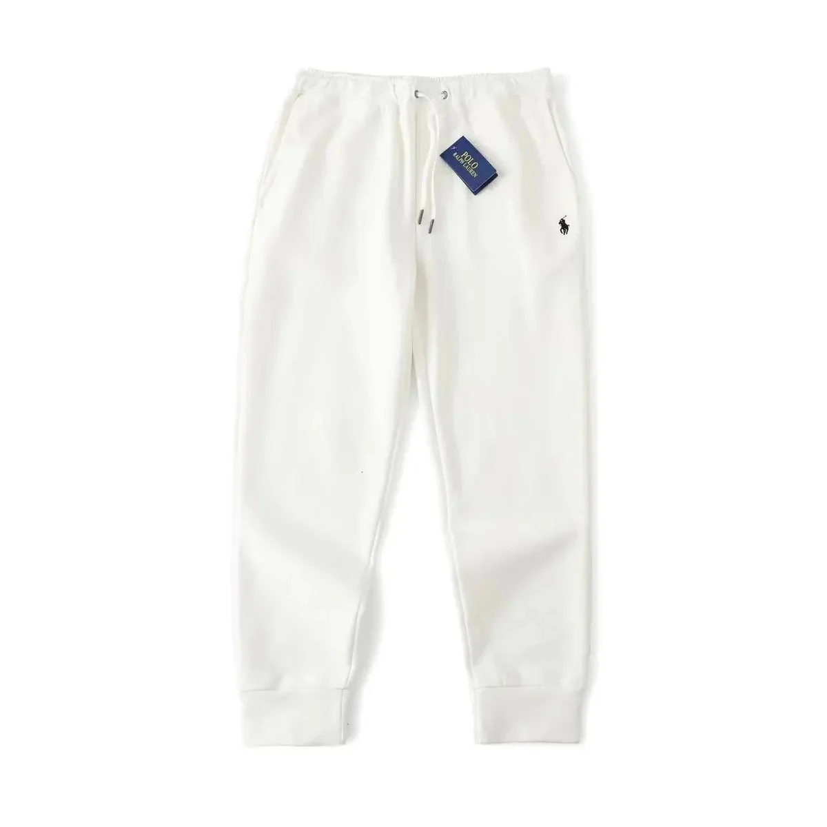 Polo Ralph Lauren Polo Ralph Lauren White Pony Logo Sweatpants White - 1