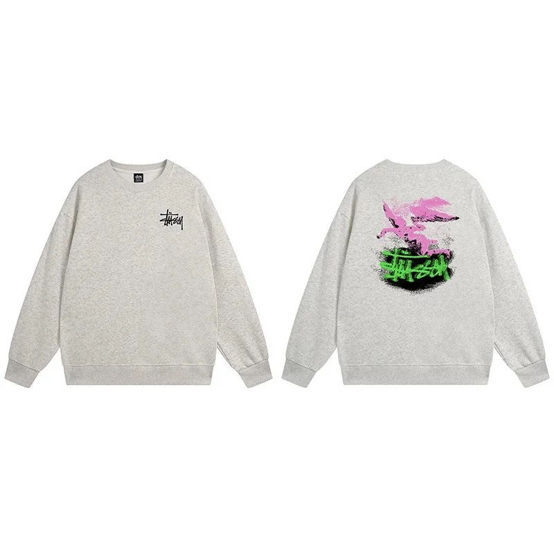 Stussy Stussy Stüssy Bear Grey Hoodie Grey - 1