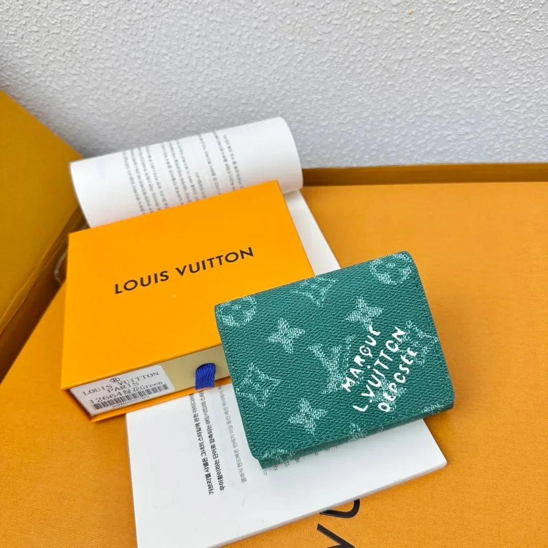 Louis Vuitton Louis Vuitton Tabi Green Monogram Wallet Green