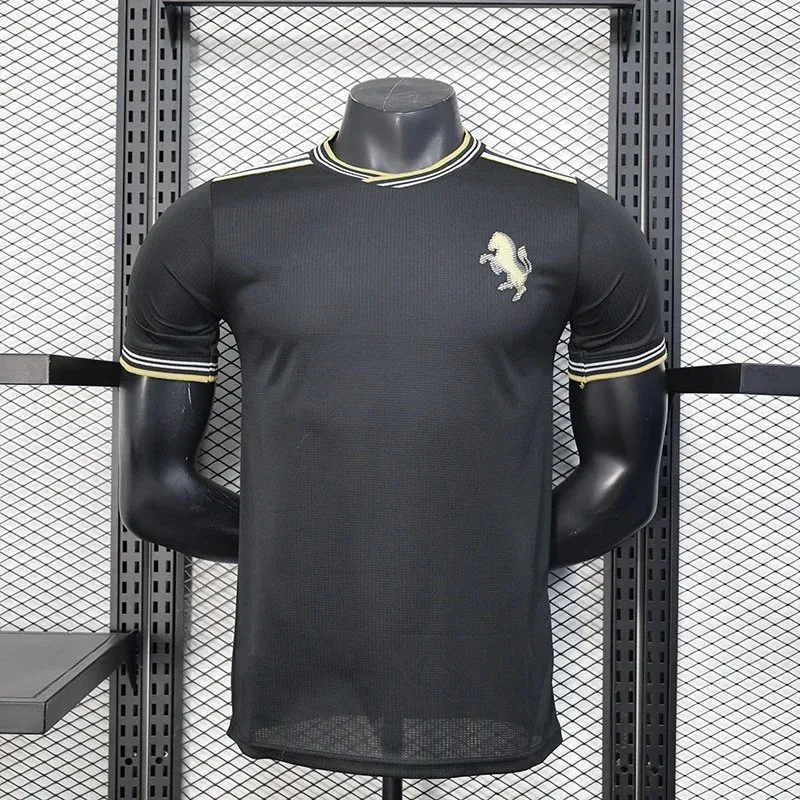 Ferrari Ferrari Black Gold Horse T-Shirt Black