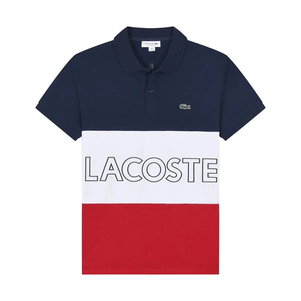 Lacoste Lacoste Color Block Polo Shirt Navy/White/Red Navy - 1