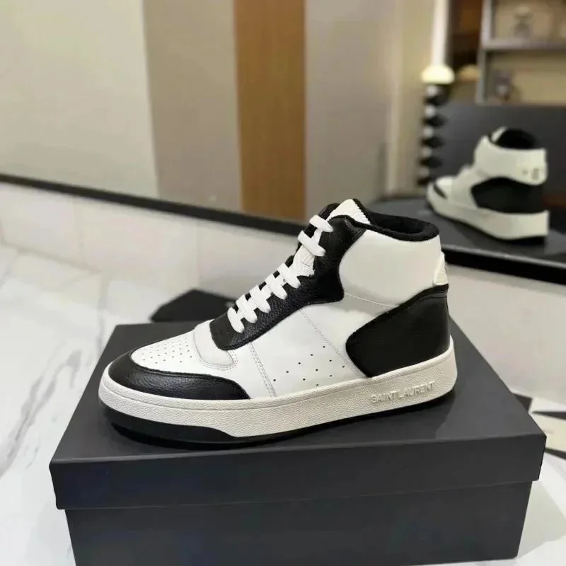 Saint Laurent Saint Laurent Black/White High-Top Sneakers White