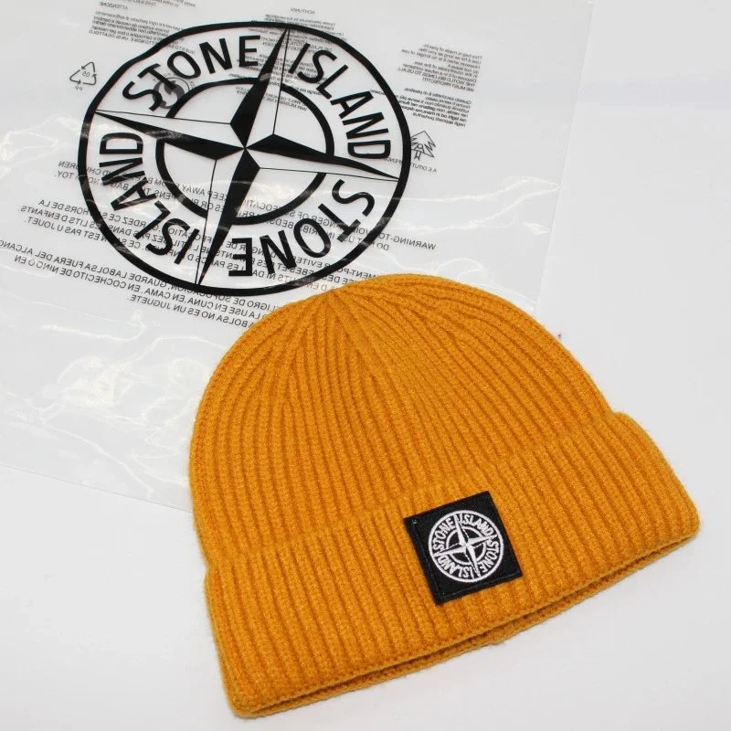 Stone Island Stone Island Mustard Yellow Beanie Yellow