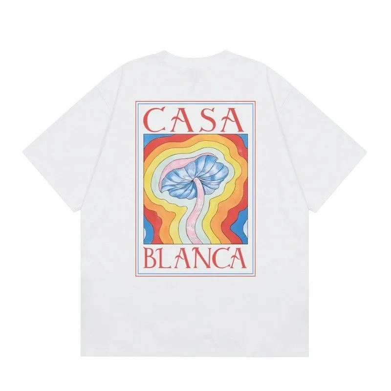 Casablanca Casa Blanca Mushroom Print White T-Shirt White - 1