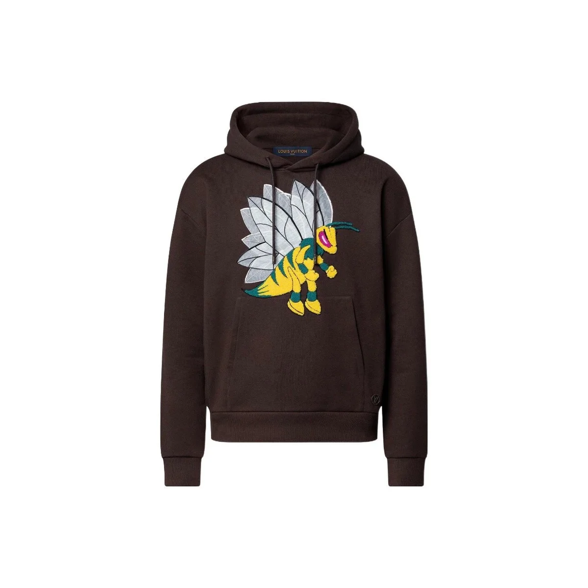 Louis Vuitton Louis Vuitton Bee Embroidered Brown Hoodie Brown