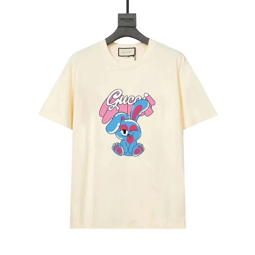Gucci Gucci Rabbit Print T-Shirt Cream Cream
