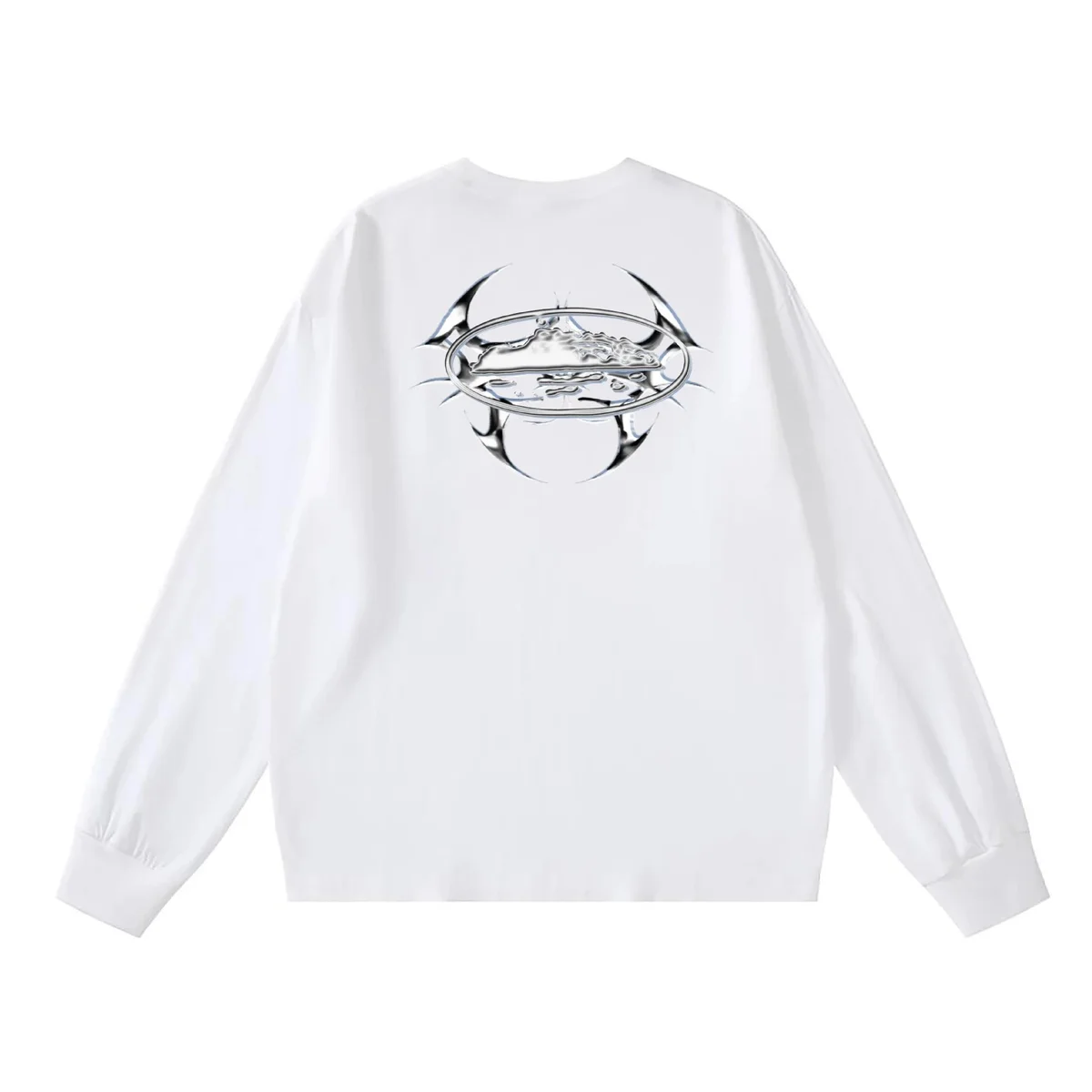 Other White Graphic Long Sleeve T-Shirt White - 1