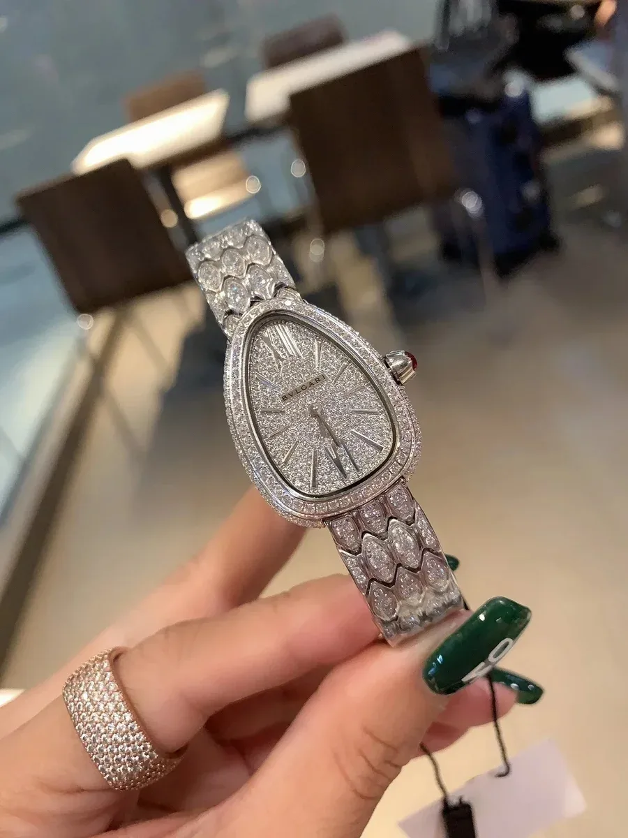 Bvlgari Bvlgari Serpenti Full Diamond Watch Silver