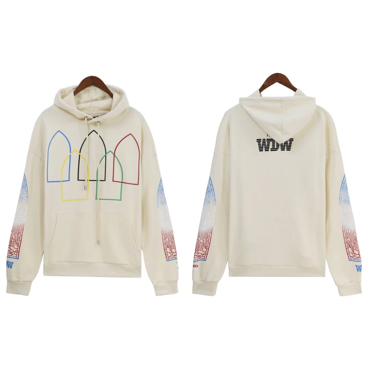 Other Printed Hoodie 511 Washed Apricot Beige - 1
