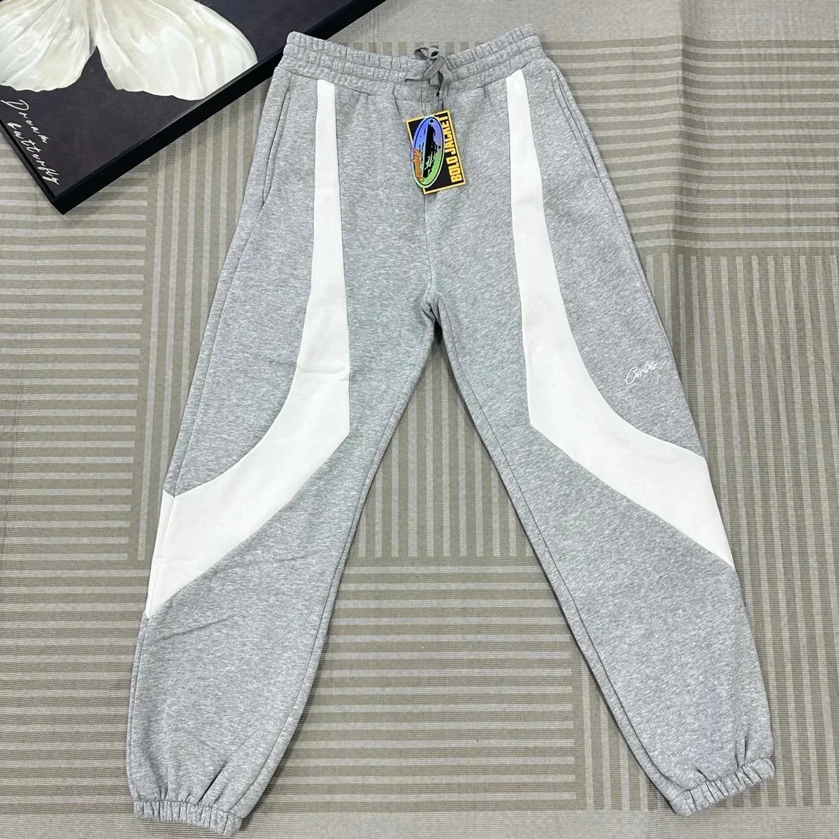 Other Grey & White Panelled Sweatpants Grey - 1