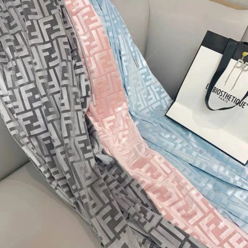 Fendi Fendi FF Monogram Pink Scarf Pink