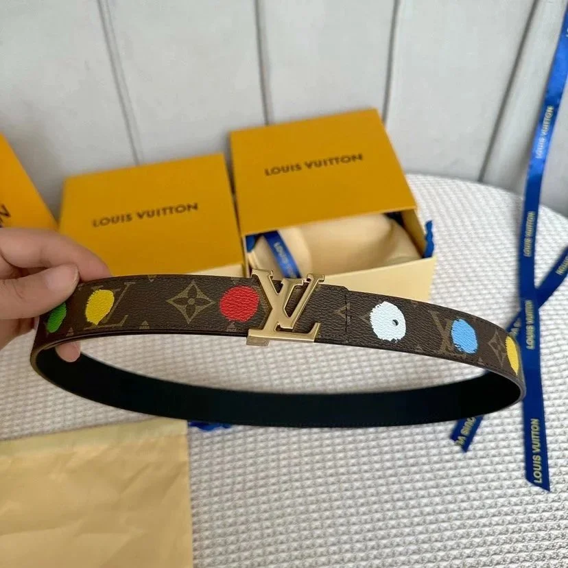 Louis Vuitton Louis Vuitton Monogram Multicolor Belt Multicolor