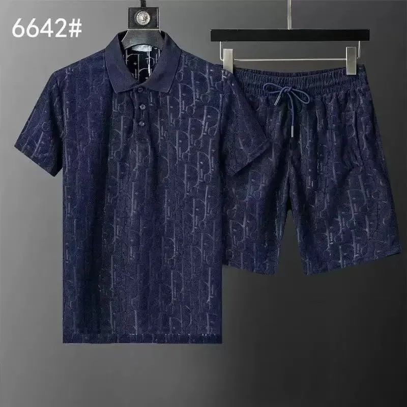 Dior Dior Classic Logo Polo Set - Navy Blue Navy - 1