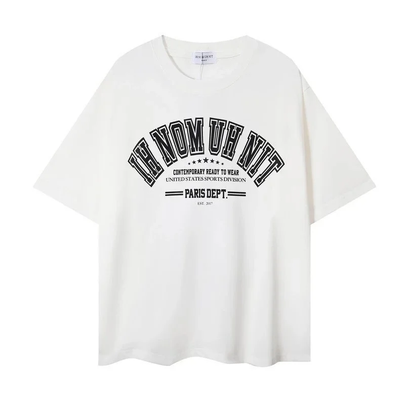 Other Unisex White 'TH NOM UH NIT' Graphic T-Shirt White - 1