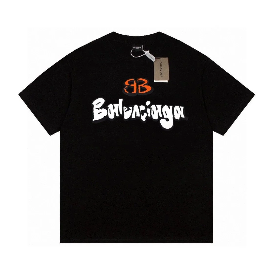 Balenciaga Balenciaga Triple Black Bombs Logo T-Shirt Black - 1