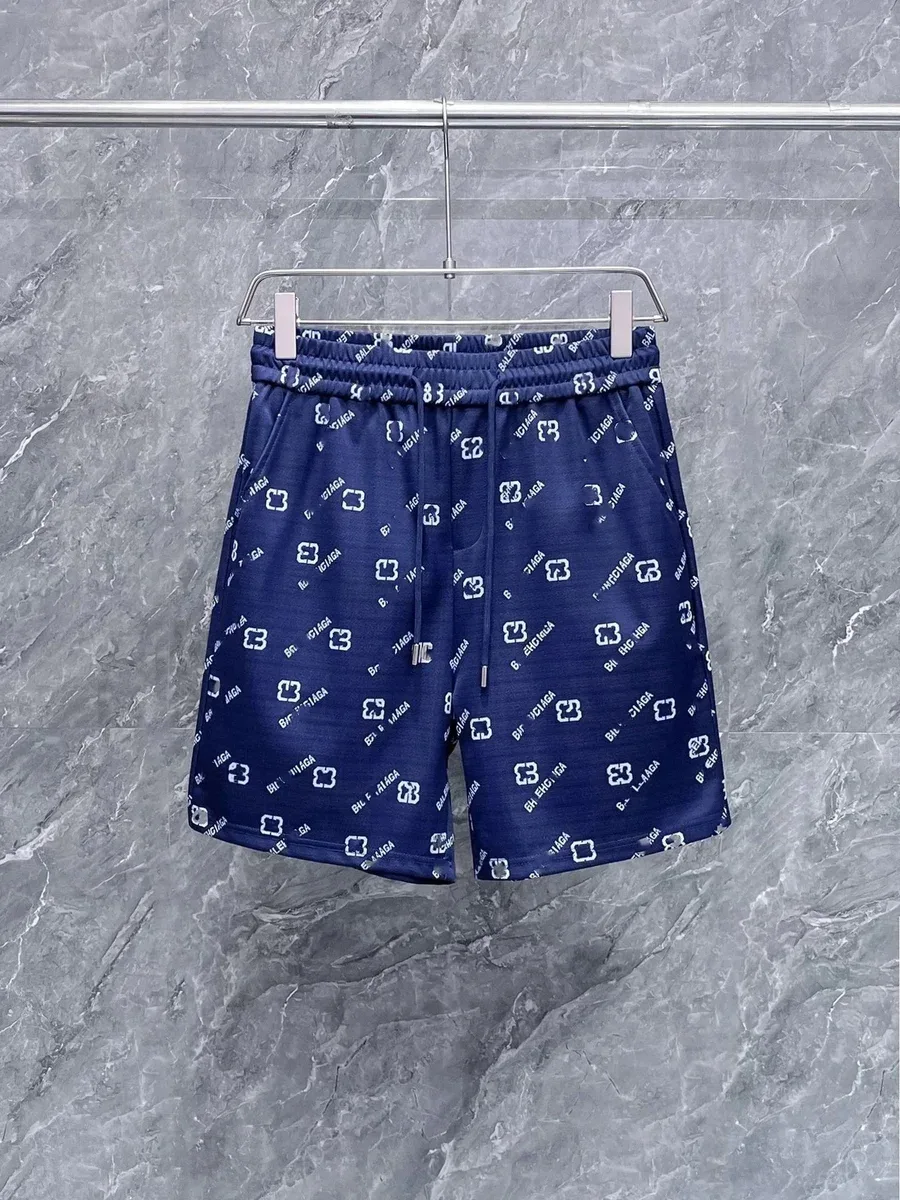 Balenciaga Balenciaga Tabi Printed Shorts 38巴家宝蓝色 Blue - 1