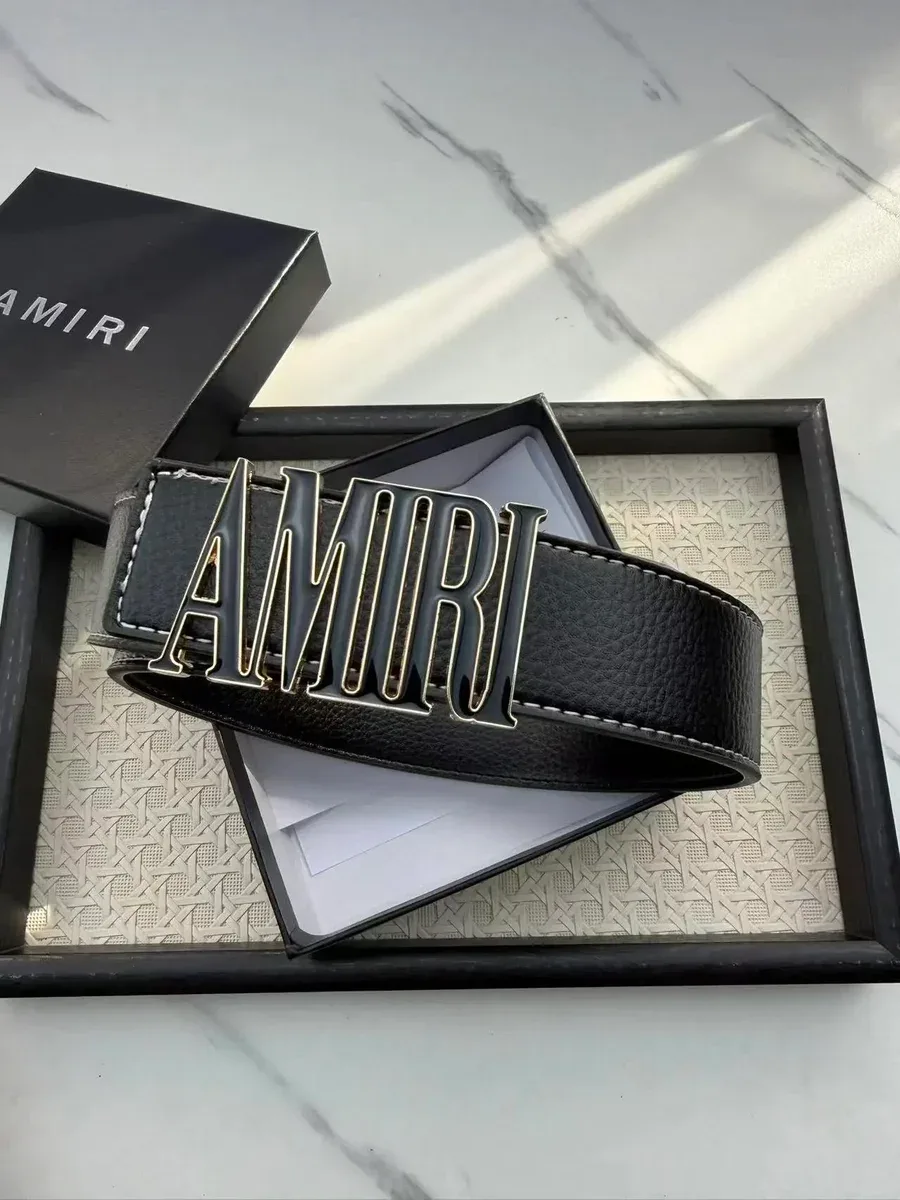 Amiri Amiri Black AMIRI Logo Belt Black - 1