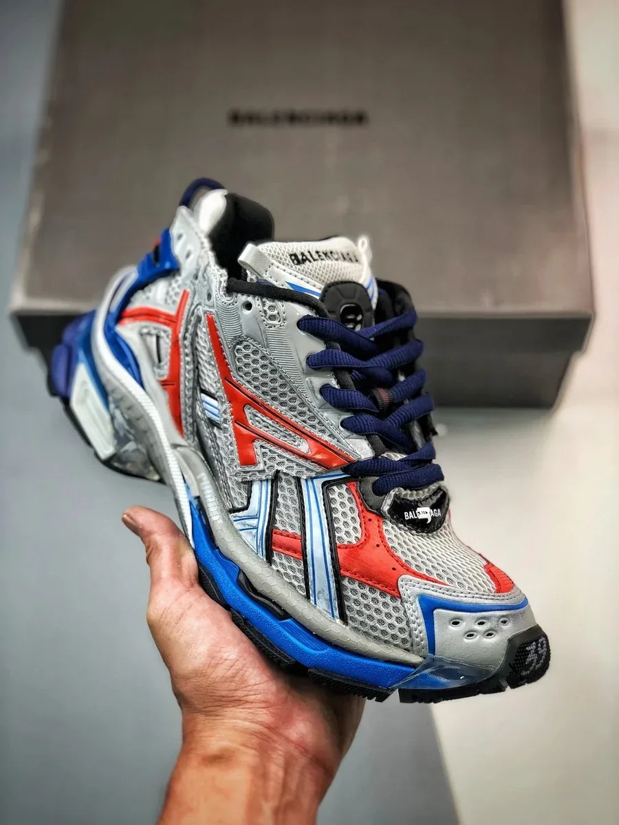 Balenciaga Balenciaga Runner 6 Sail/University Red Sneakers Blue - 1