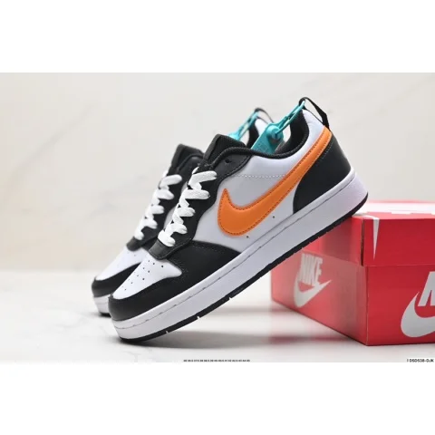 Nike Nike Court Borough Black/White/Orange Teal Sneakers Multicolor