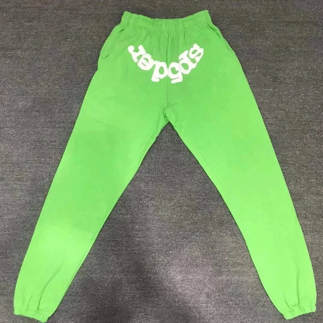 SP5DER SP5DER Neon Green Sweatpants Green - 1