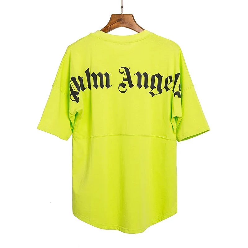 Palm Angels Palm Angels Neon Green 'Palm Angels' T-Shirt Green - 1