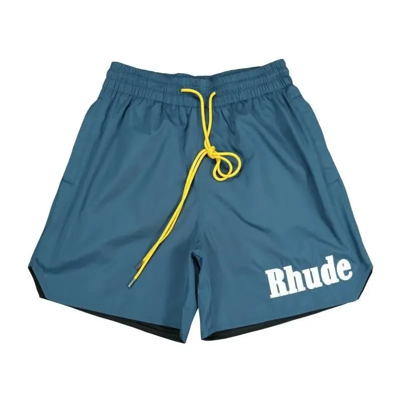 Rhude Rhude Blue Drawstring Shorts Blue - 1