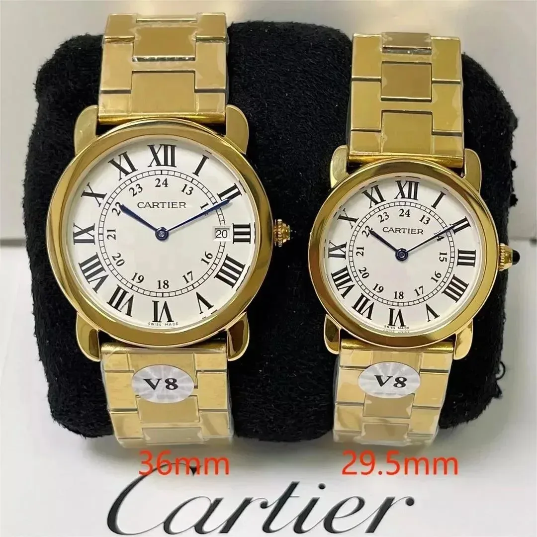 Cartier Cartier Ronde de Cartier V8 Gold Watch Gold
