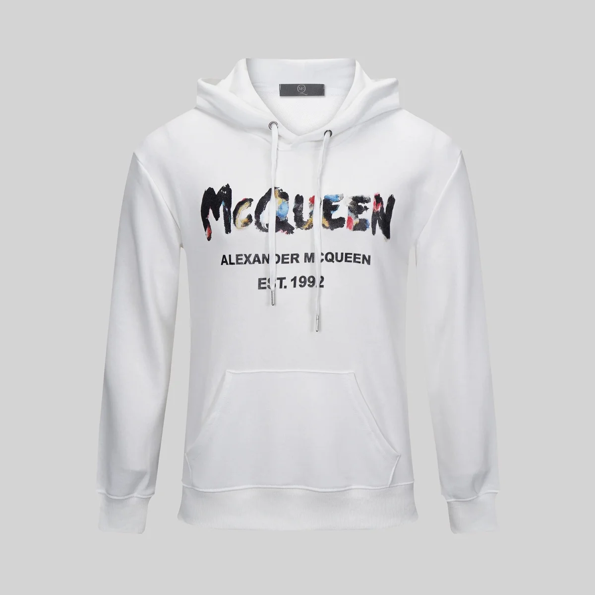 Alexander McQueen Alexander McQueen White MCQUEEN Graphic Hoodie White - 1