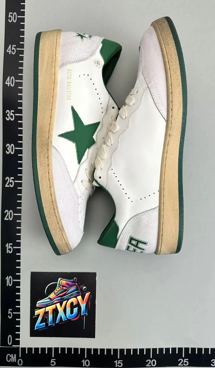 Golden Goose Golden Goose Super-Star Ballstar White/Green Sneakers White - 1